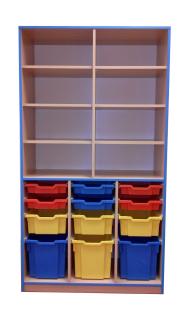 Skříň vysoká, 3 boxy  pro kontejnery
