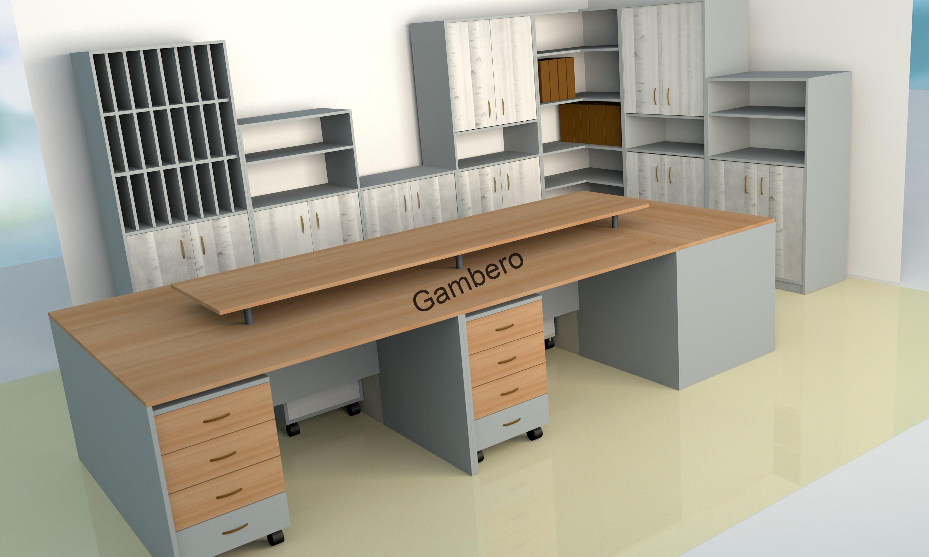 Sestava skříní sborovna, kabinet, kancelář XL rohová