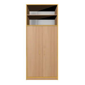 Skříň vysoká, 2x velké dveře