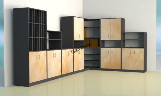 Sestava skříní sborovna, kabinet, kancelář XL rohová