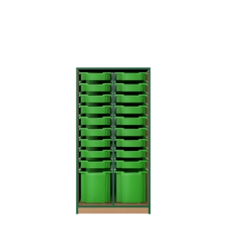 Skříň snížená, kombinovaná s 2 boxy