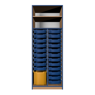 Skříň kombinovaná s 2 boxy